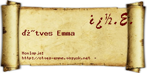 Ötves Emma névjegykártya